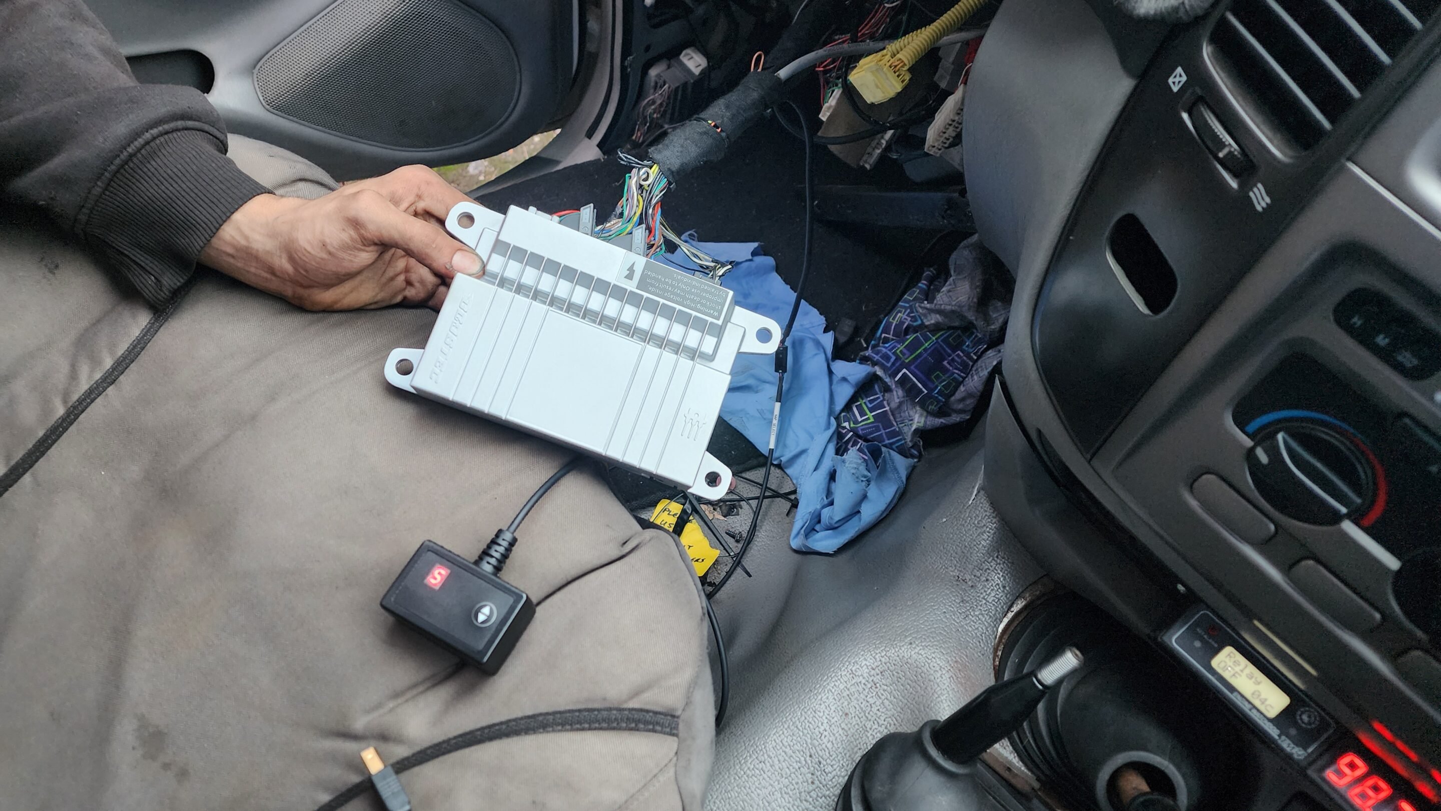 20240509_165205 1KD Boostec ECU control unit installation with wiring.