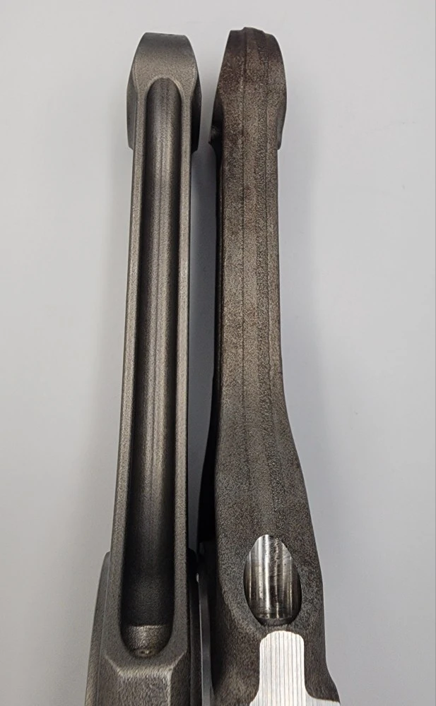 Tundra 700hp+ Billet Rods with different textures side by side.