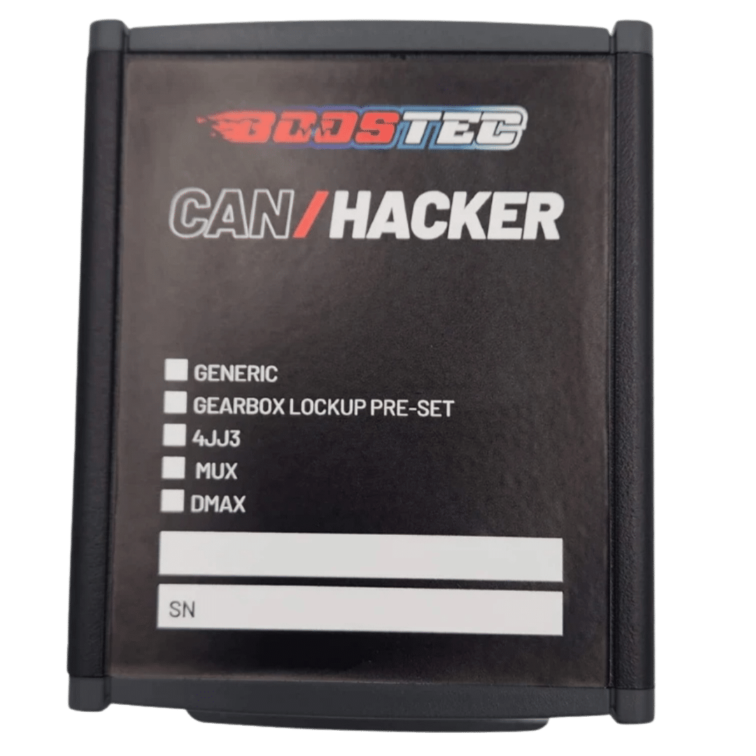 Boostec CAN HACKER with options like generic, 4J3, MUX, and DMAX.